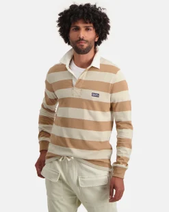 Polo'S En T-Shirts*Gaastra Gestreepte Rugby Shirt Soap