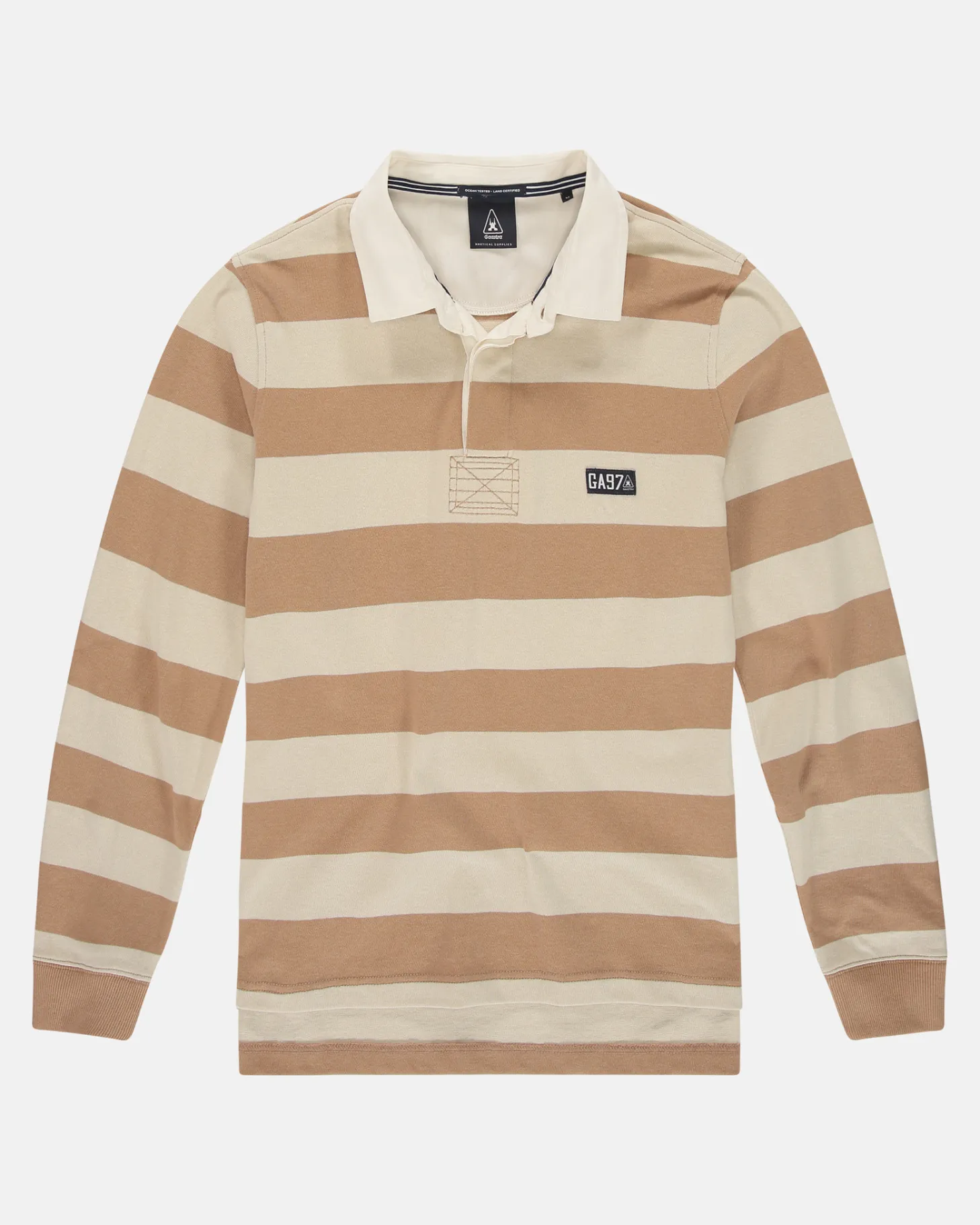 Polo'S En T-Shirts*Gaastra Gestreepte Rugby Shirt Soap