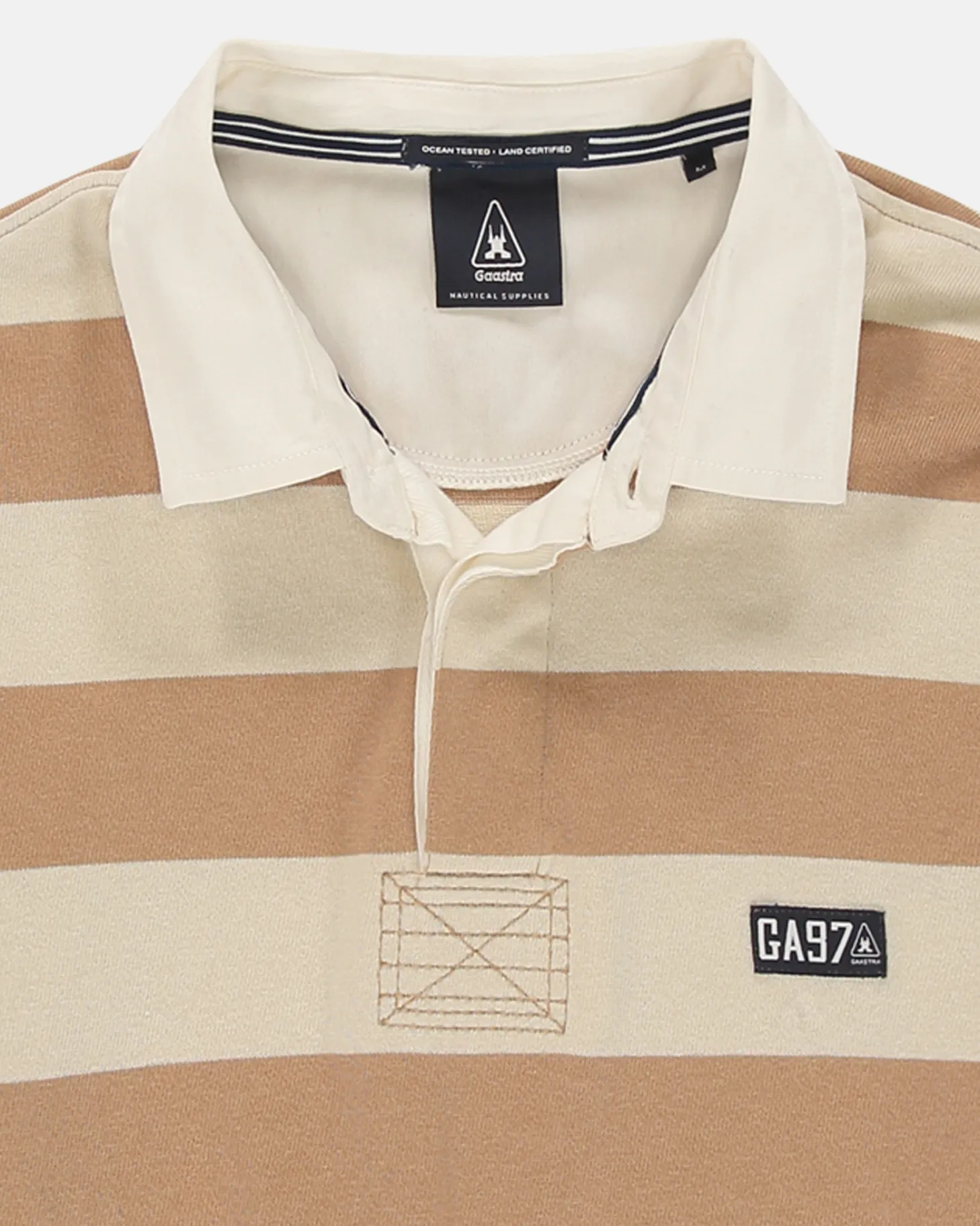 Polo'S En T-Shirts*Gaastra Gestreepte Rugby Shirt Soap