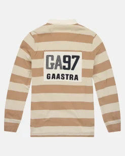 Polo'S En T-Shirts*Gaastra Gestreepte Rugby Shirt Soap