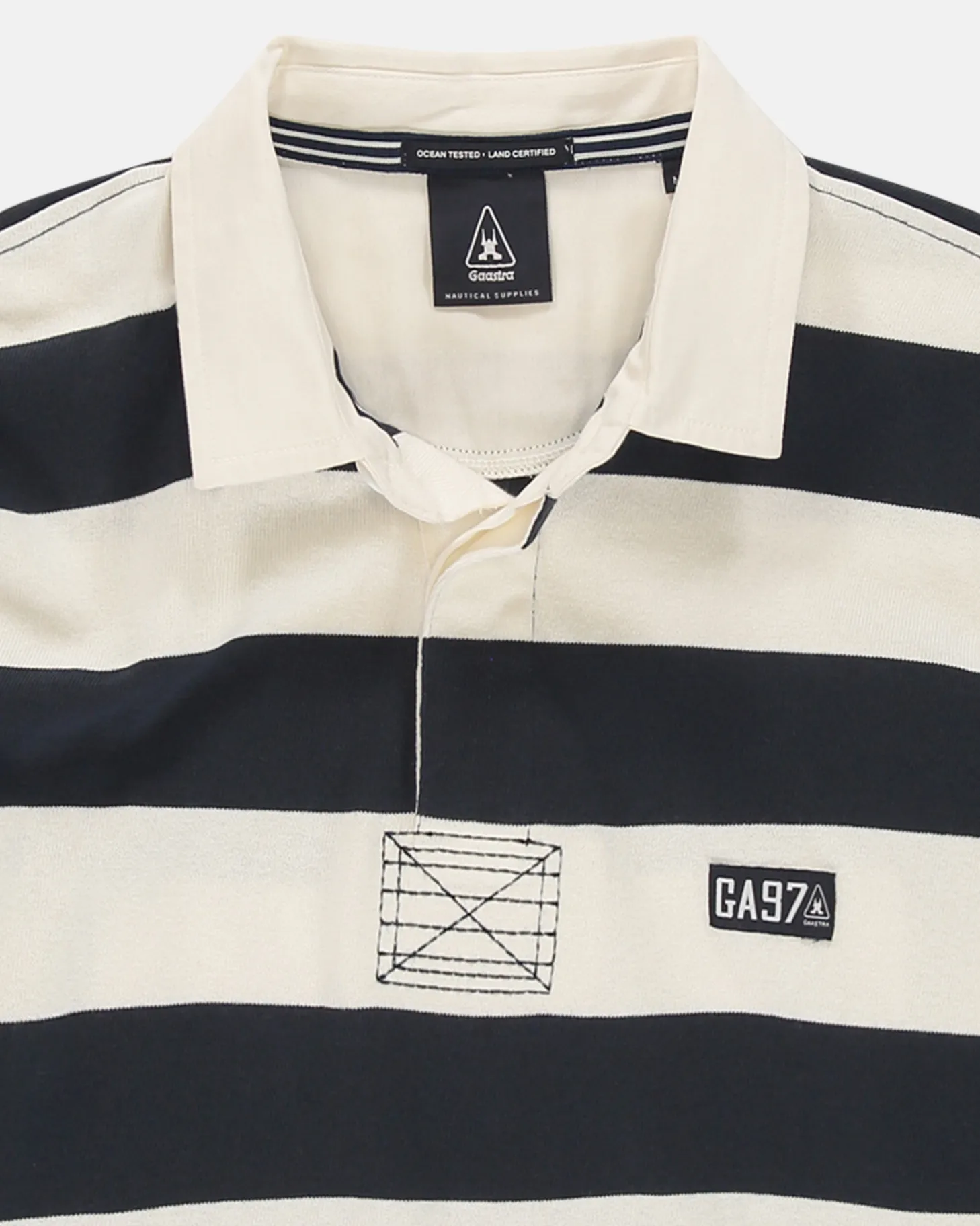 Polo'S En T-Shirts*Gaastra Gestreepte Rugby Shirt Soap
