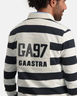 Polo'S En T-Shirts*Gaastra Gestreepte Rugby Shirt Soap
