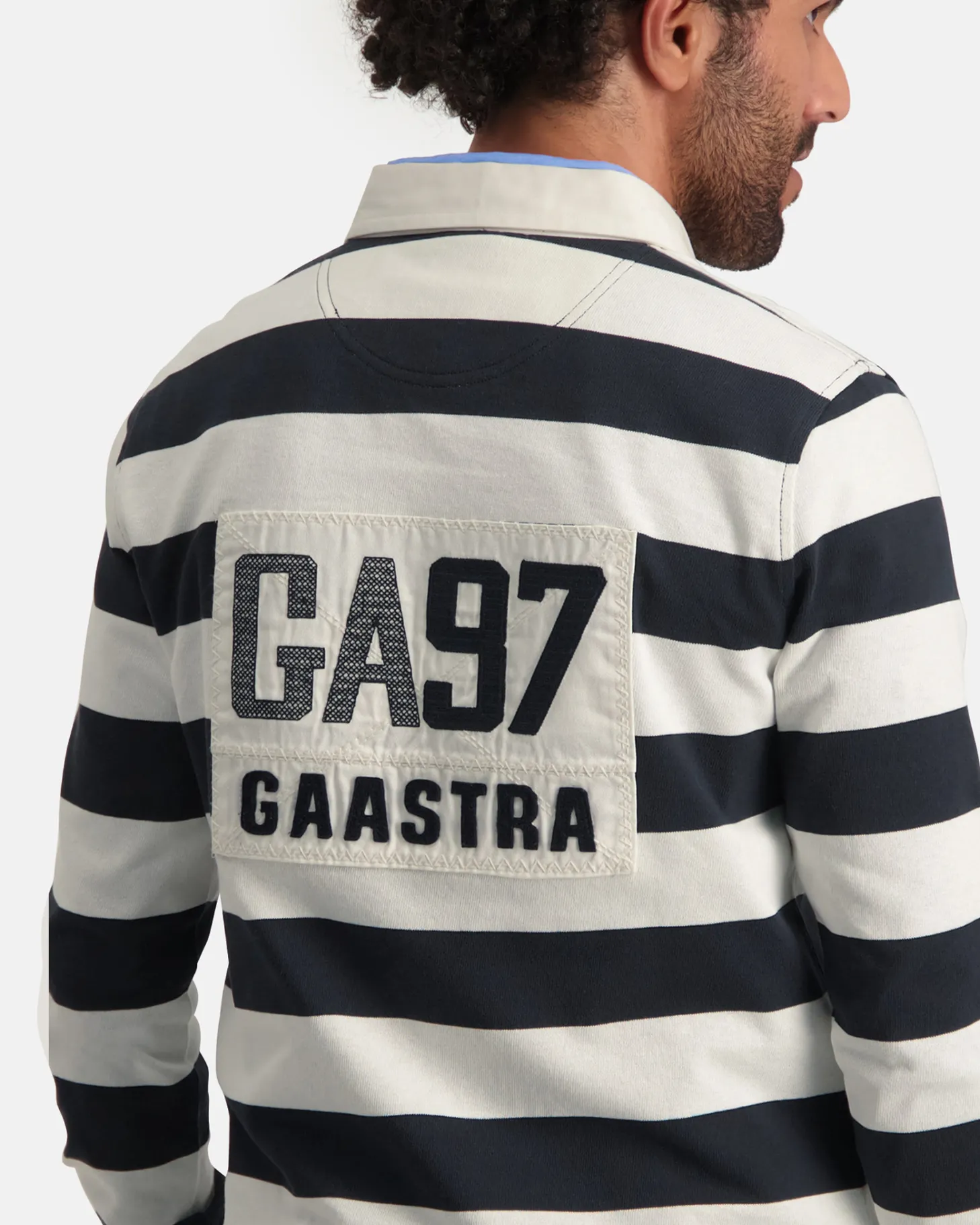 Polo'S En T-Shirts*Gaastra Gestreepte Rugby Shirt Soap