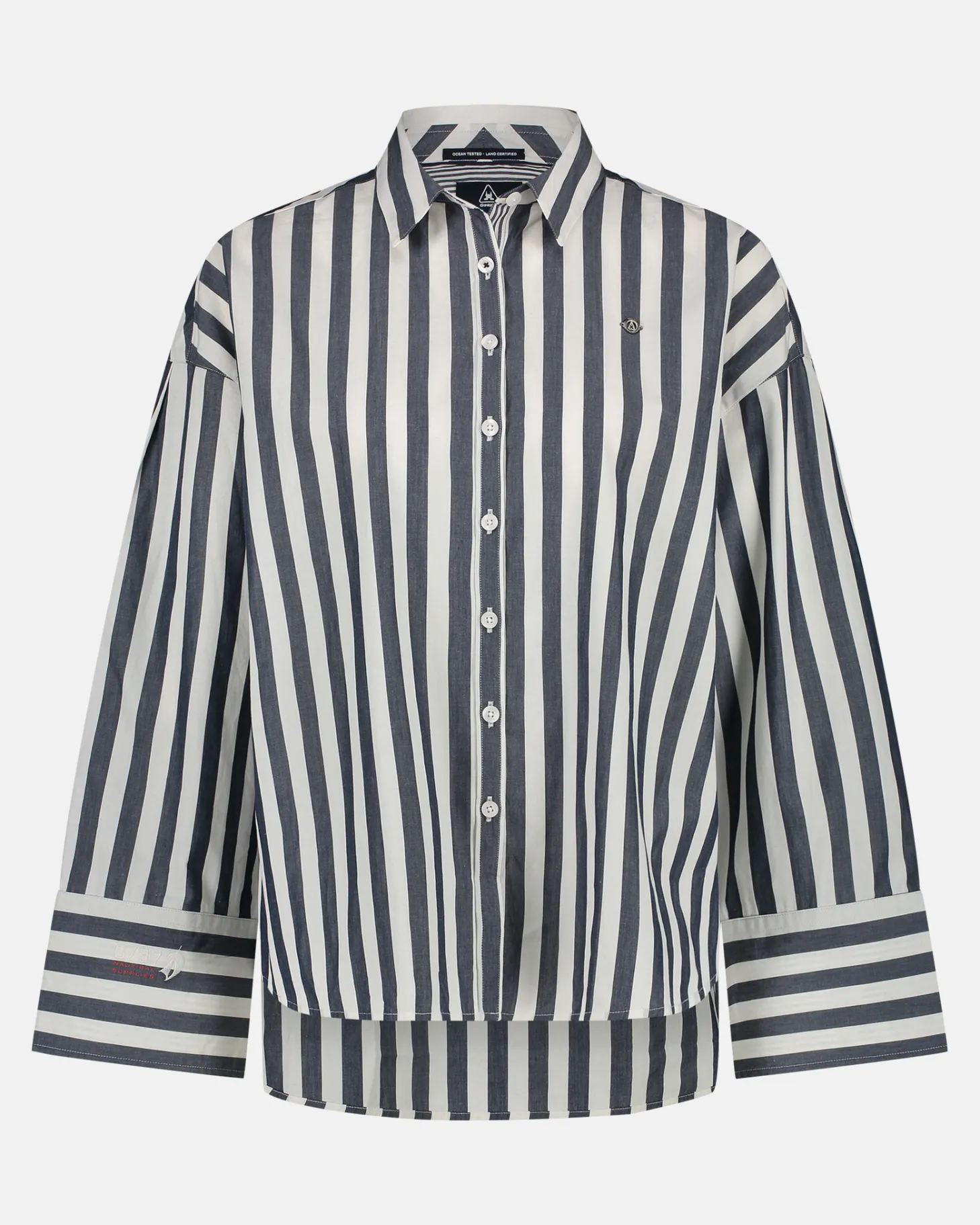 Blouses*Gaastra Klassiek Gestreepte Olivia Blouse Van 100% Katoen