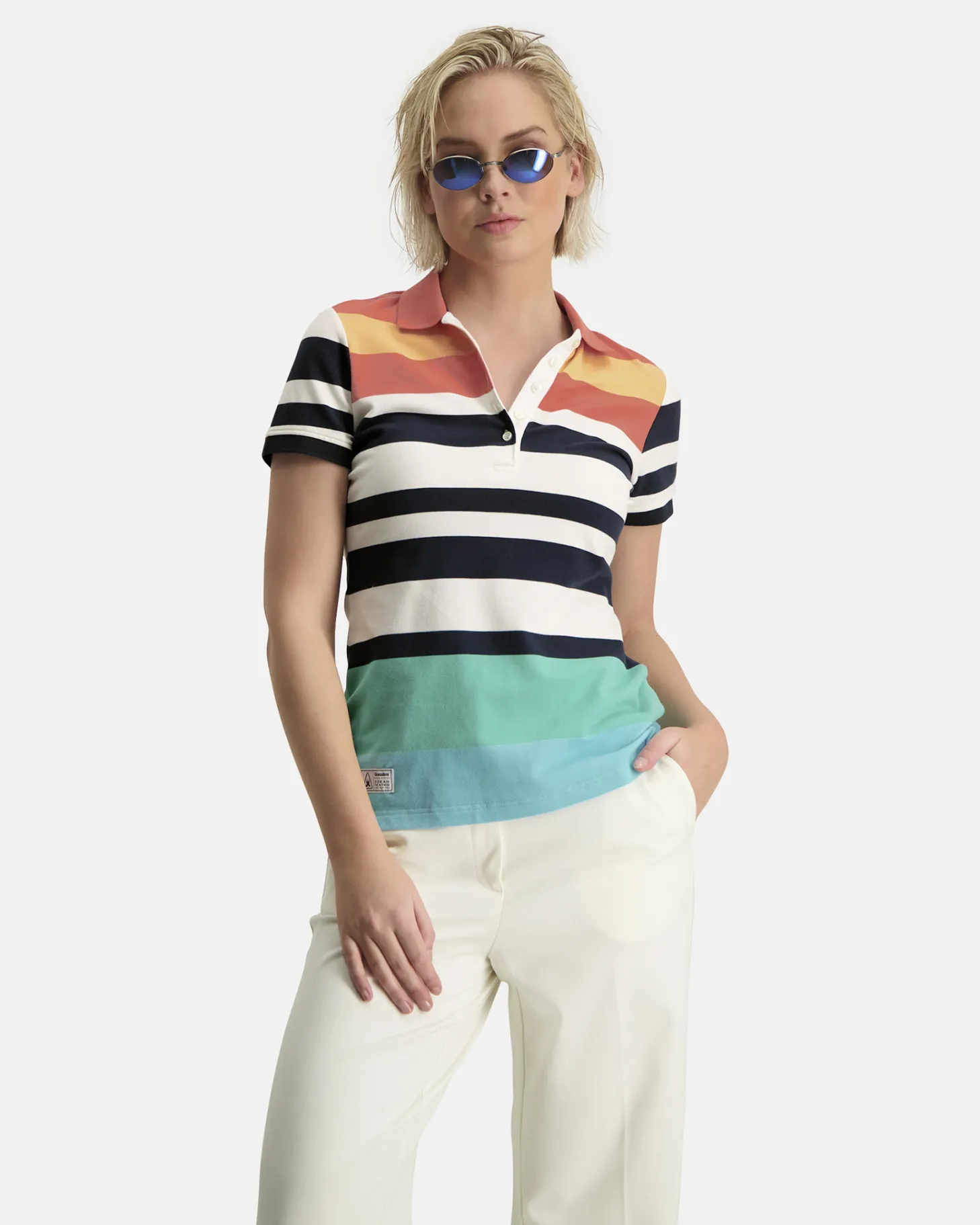 Polo'S En T-Shirts*Gaastra Kleurrijke Imani Polo
