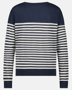 Truien En Sweaters*Gaastra Luxueuze 100% Merino Smerlada Gestreepte Blouse